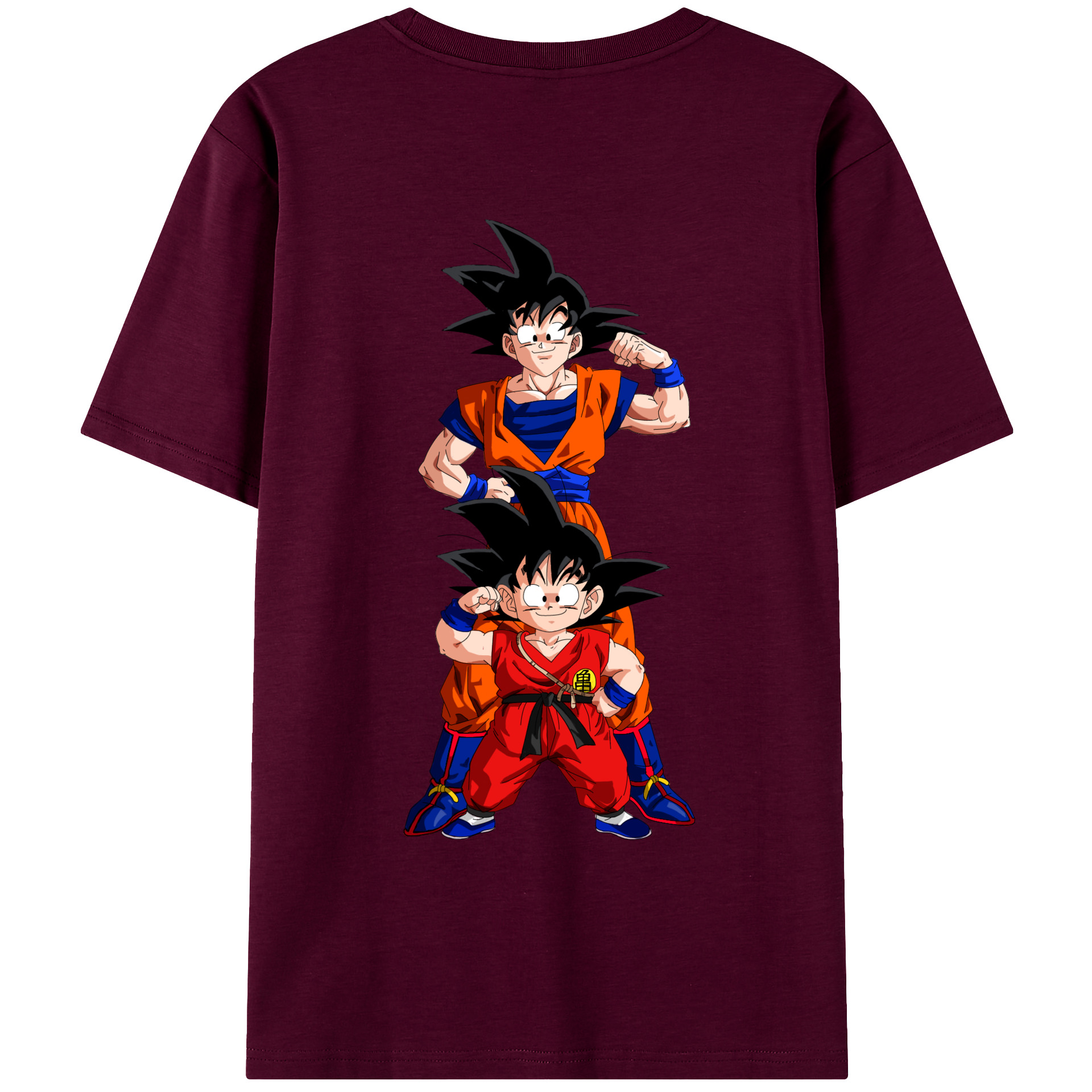 （画像用） ドラゴンボール 孫悟空（そん ごくう）Son Goku カカロット DRAGON BALL Kakarotto レディース半袖Tシャツ(バックプリント)
